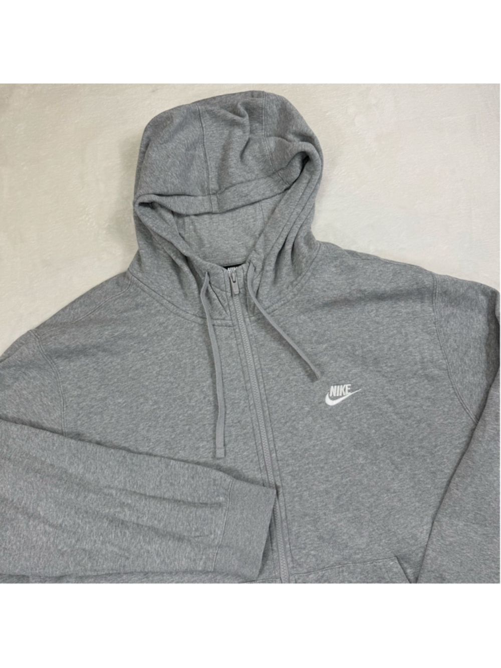 Men's Nike Gray Full Zip Hoodie Sweatshirt XXL Casual Active Wear